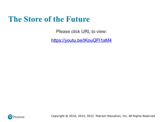 Copyright @ 2018, 2014, 2012 Pearson Education, Inc. All Rights Reserved
The Store of the Future
Please click URL to view:
https://youtu.be/IKouQFI1aM4
 