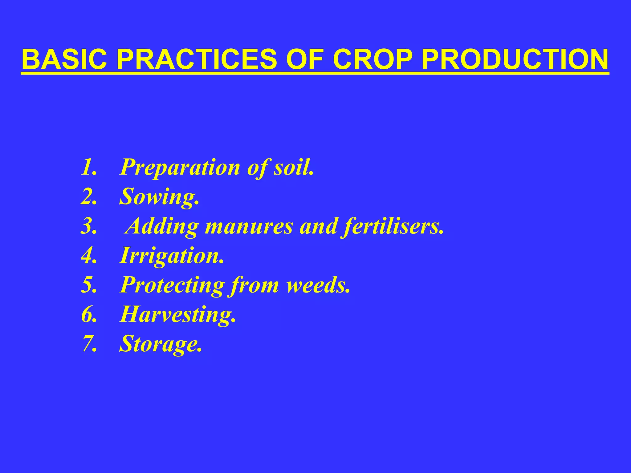 Chapter 01 crop production & management