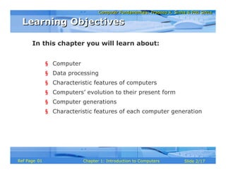 Chapter 01 introduction to Computer | PDF