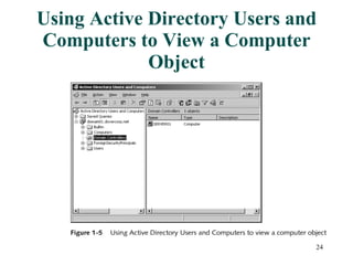 Using Active Directory Users and Computers to View a Computer Object 