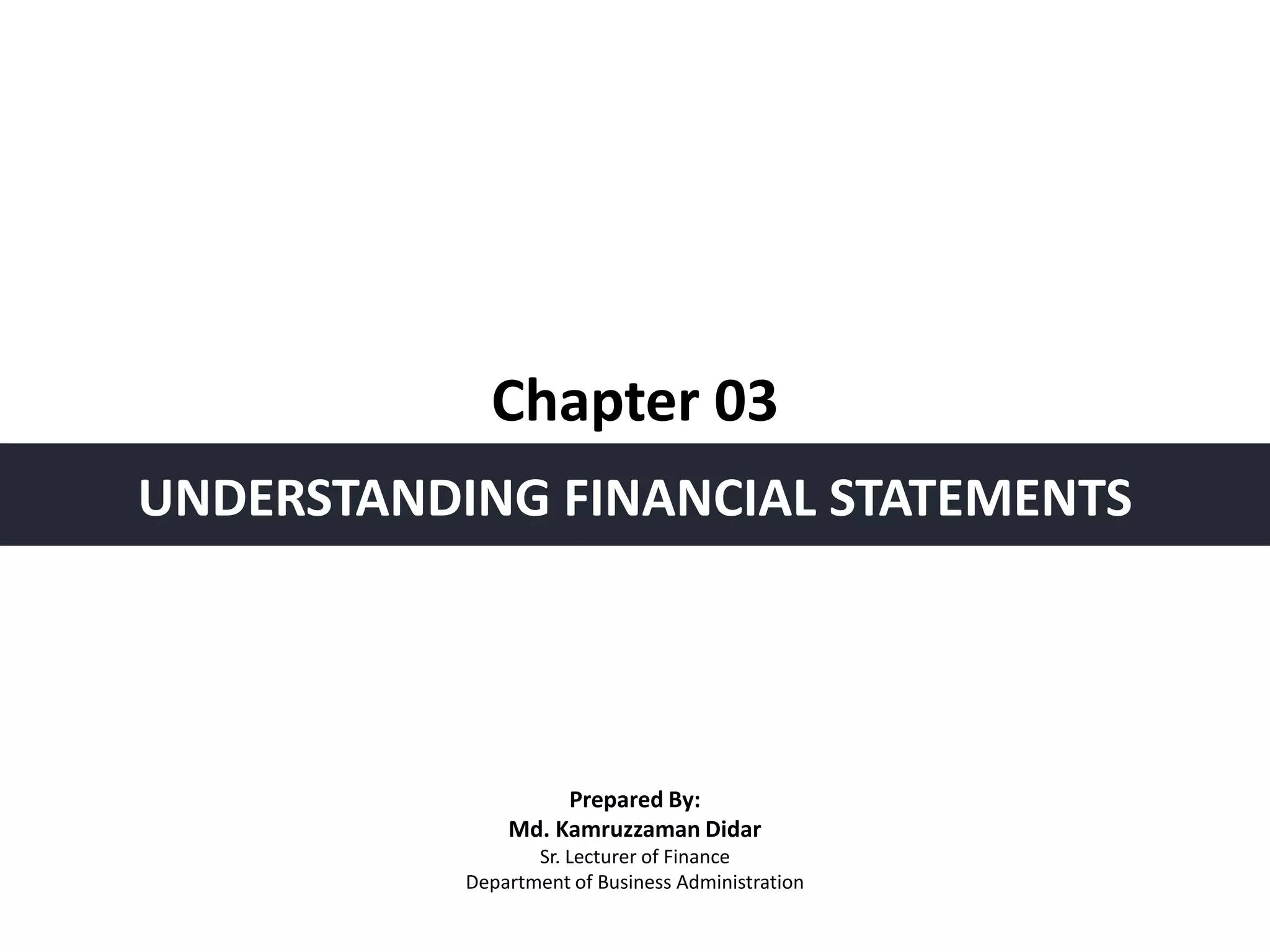 Chapter 01 understanding financial statements (2) | PPTX