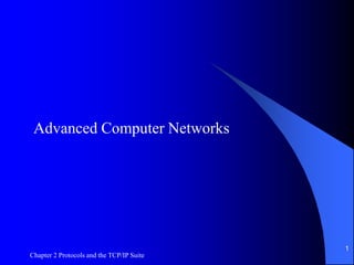 Chapter01&02.ppt Advanced computer network | PPT | Computer Networking ...