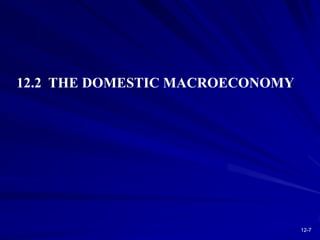 12-7
12.2 THE DOMESTIC MACROECONOMY
 