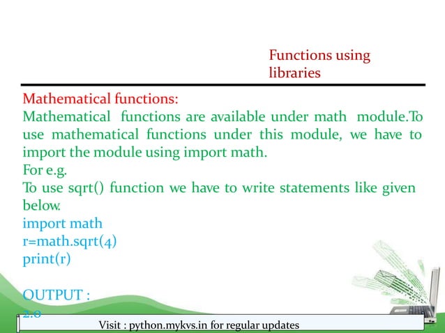 CHAPTER 01 FUNCTION in python class 12th.pptx