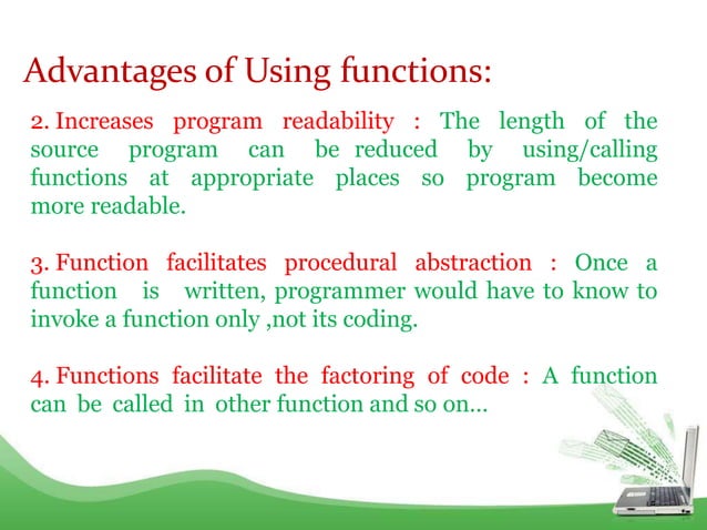 CHAPTER 01 FUNCTION in python class 12th.pptx | Web Development | Internet