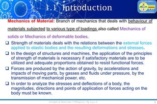 Chapter 01_Introduction to strength of material | PDF