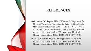 Chapter # 01 Introduction to screening for referral in PT.pptx
