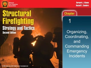 1
 Organizing,
Coordinating,
     and
Commanding
 Emergency
  Incidents
 