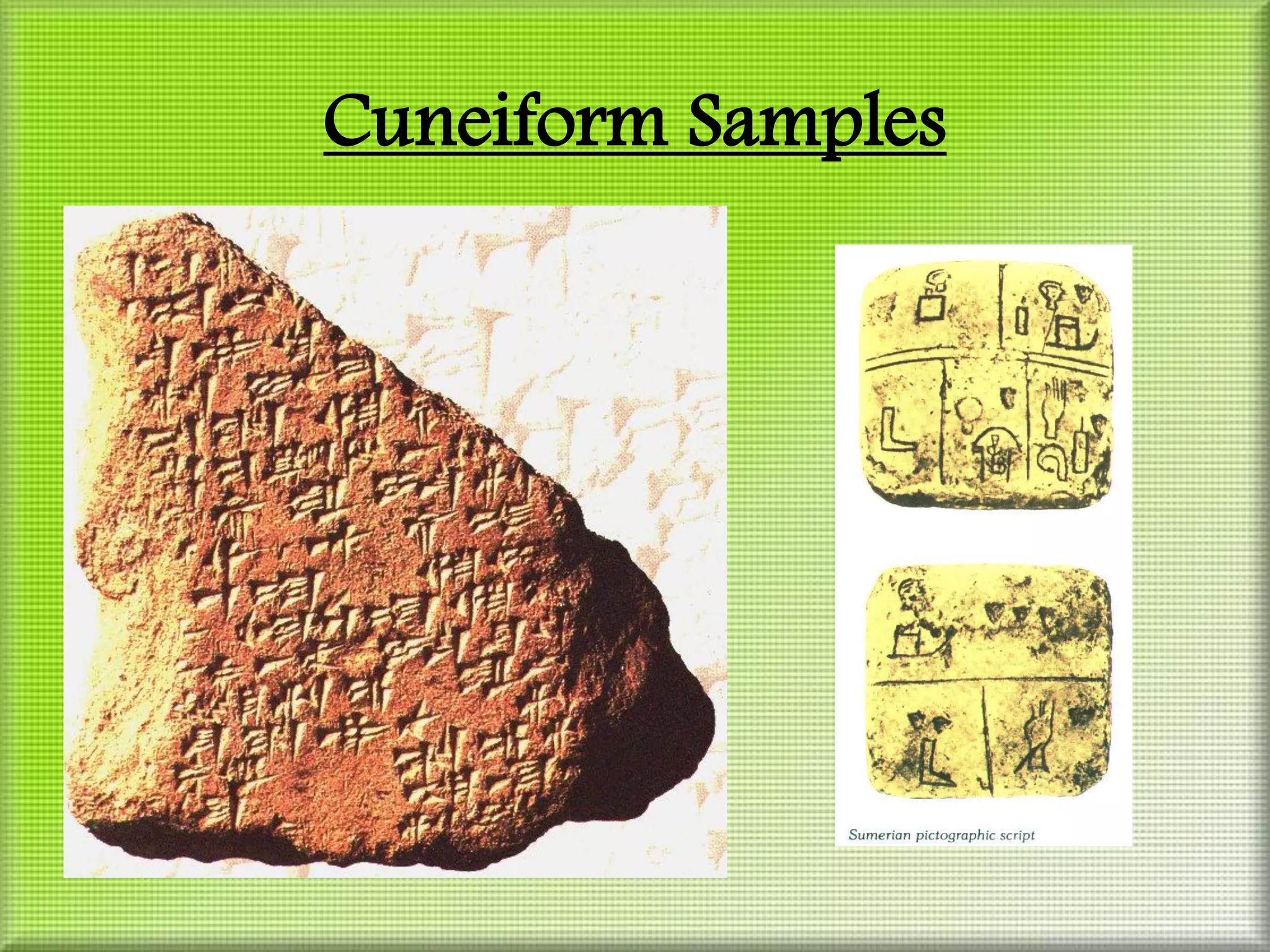 Cuneiform Samples
 
