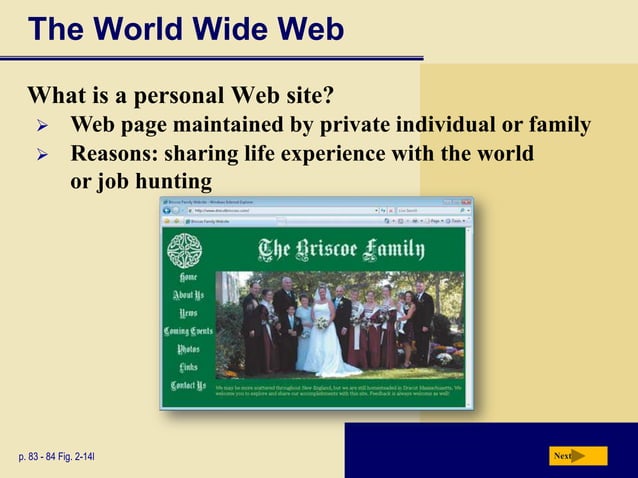 Chapter 2 The Internet & World Wide Web