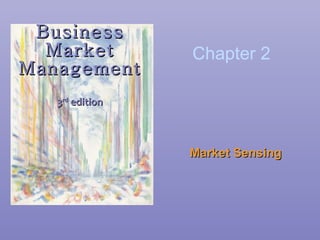 Business Market Management 3 rd  edition Market Sensing  Chapter 2 