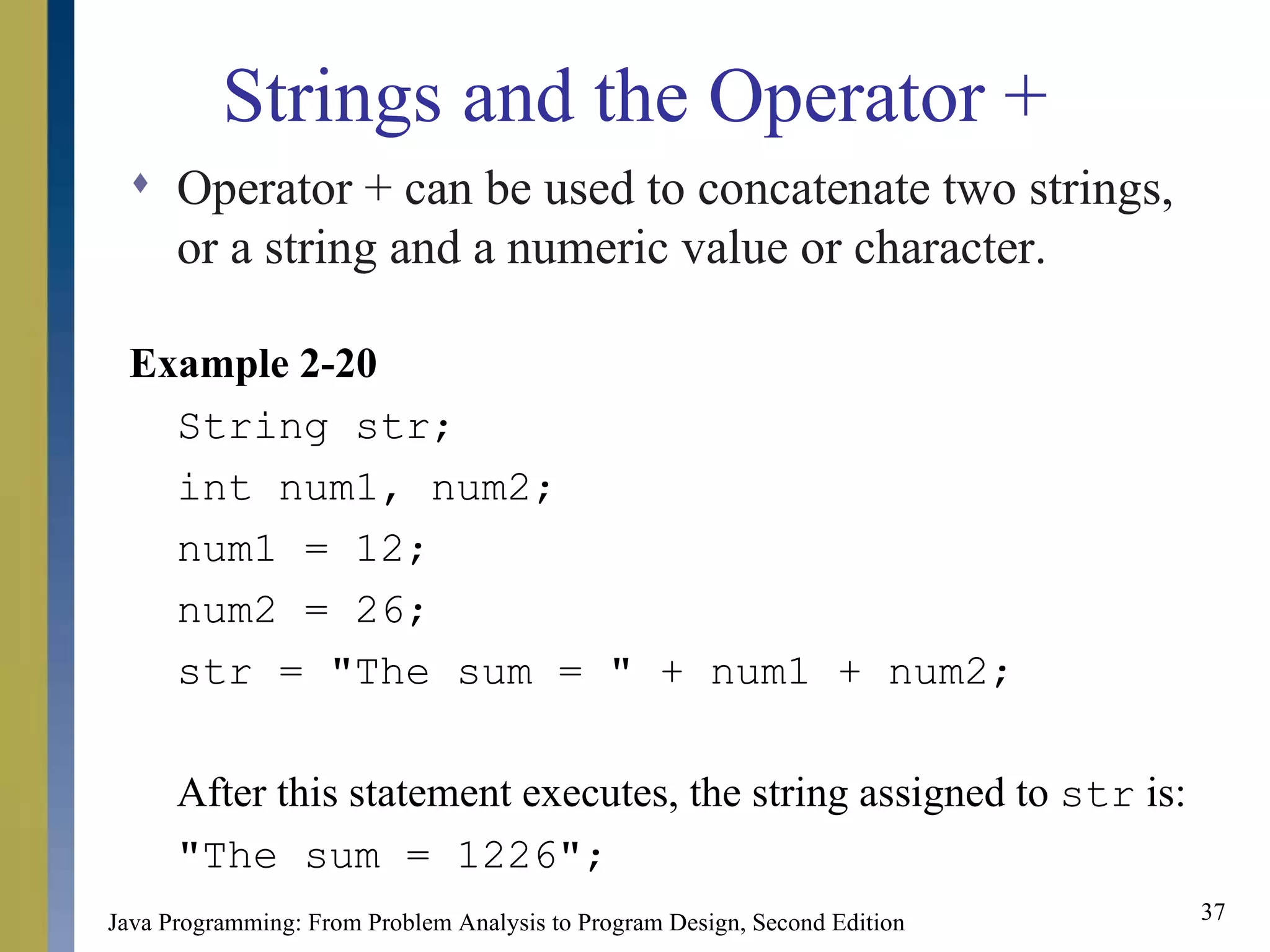 Basic Elements of Java | PPT