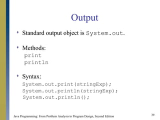 Basic Elements of Java