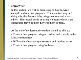 Basic Elements of Java