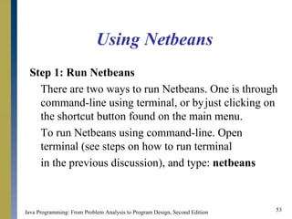 Basic Elements of Java