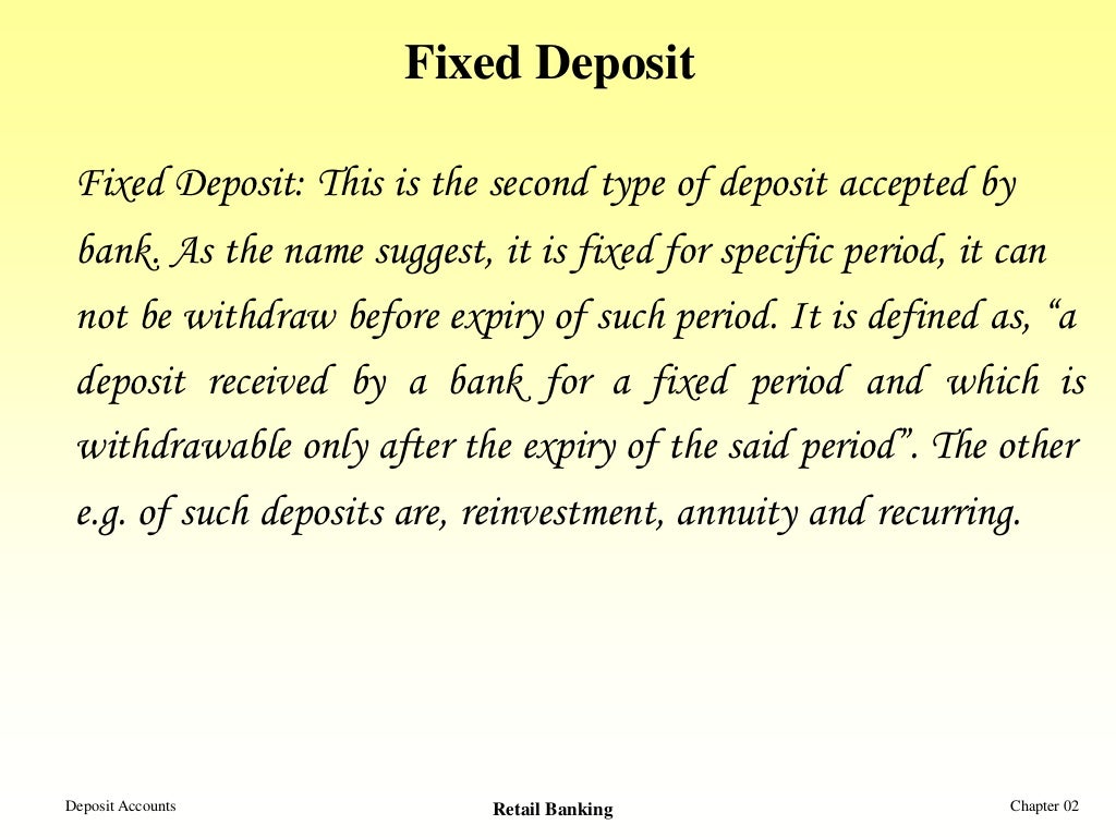 what is an assignment of deposit account