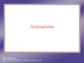 Animations

© 2009 Delmar, Cengage Learning

 