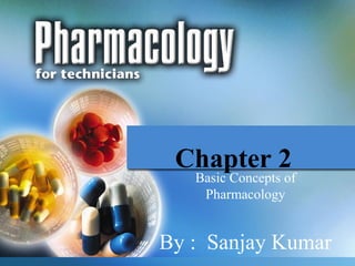 Chapter 2
Basic Concepts of
Pharmacology
By : Sanjay Kumar
 