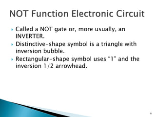 Not Gate Inversion Chapter 02 Logic Functions and Gates | PDF