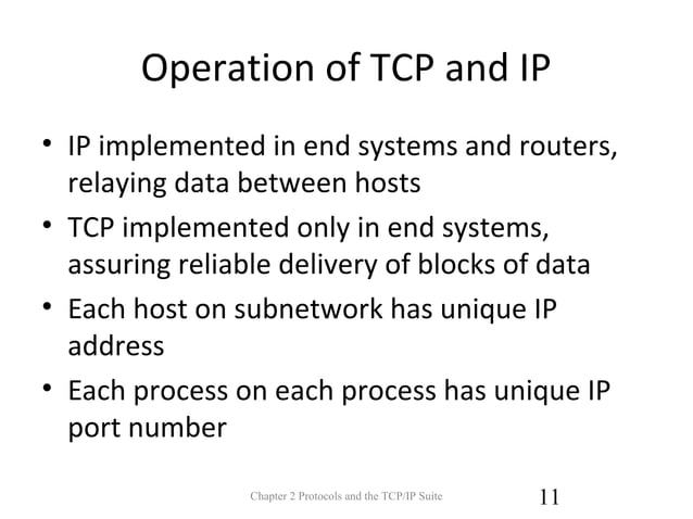 protocol and the TCP/IP suite Chapter 02 | PPT | Computer Networking ...