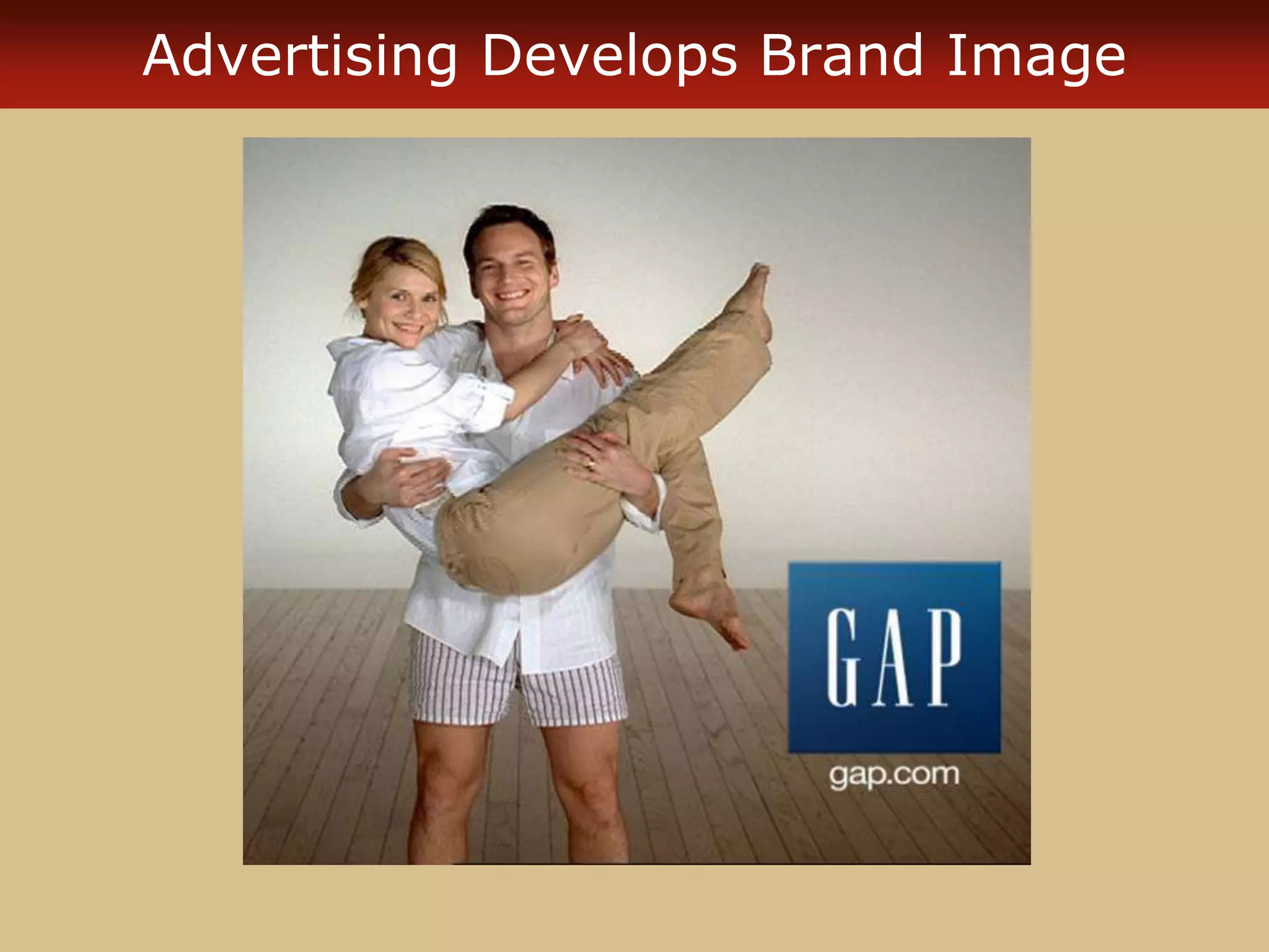 Advertising Develops Brand Image
 