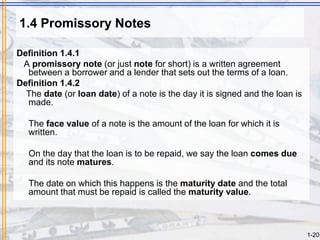 introduction to simple interest and valuing to financial assets | PPT