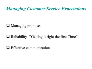 Service Perspsective Service Marketing - Perception and expectation of services | PPT
