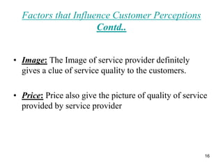 Service Perspsective Service Marketing - Perception and expectation of services | PPT