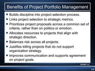 Chapter 02: Organization Strategy and Project Selection | PPTX