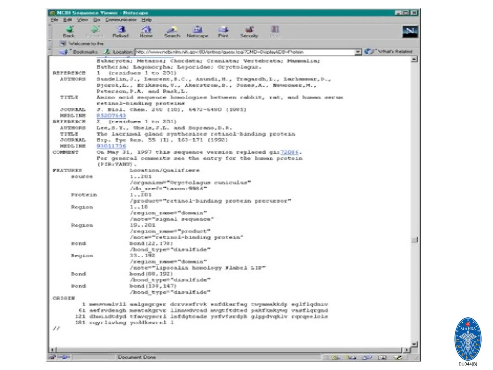 SCHOOL OF BIOSCIENCE, FoMBN
 