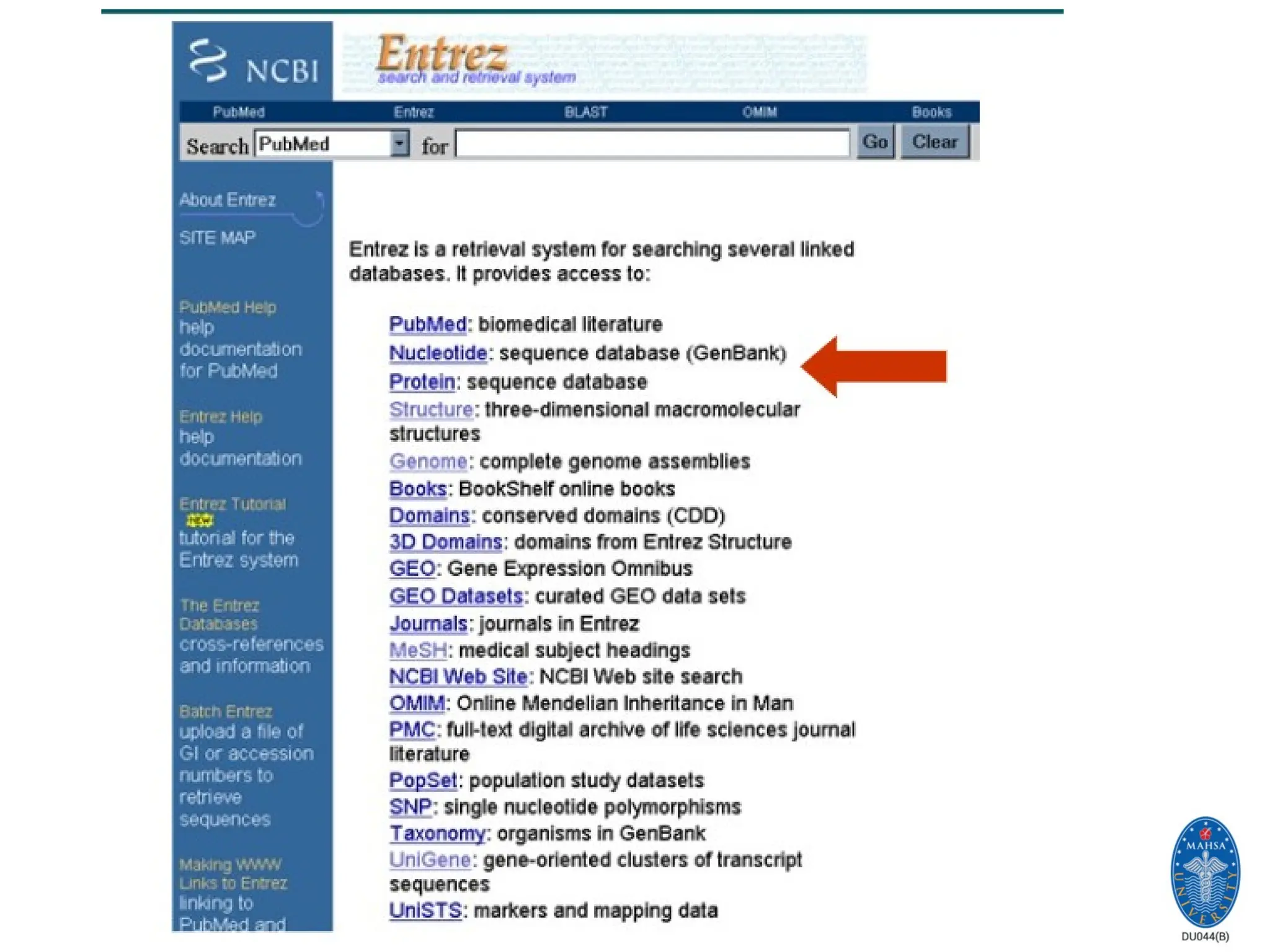 SCHOOL OF BIOSCIENCE, FoMBN
 