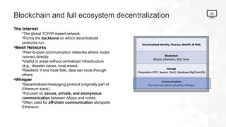 Concept of decentralization - principles and relation to blockchain | PPTX