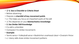Comprehensive Kinematic Concepts and Qualitative Analysis for Human ...
