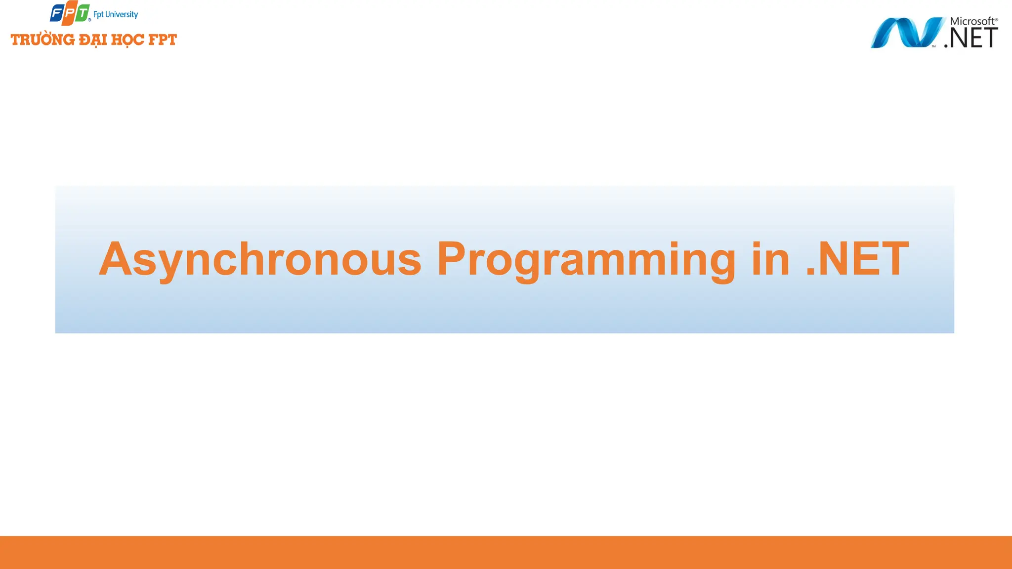 Asynchronous Programming in .NET 