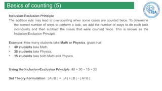 Chapter 02 - Counting bài toán đếm Toán rời rạc | PPTX