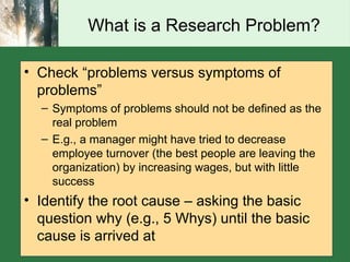 Chapter 02 - Defining the Research Problem and Reviewing the Literature.ppt