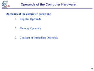 Chapter 02 instructions language of the computer | PPTX