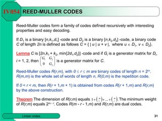 CHAPTER 02 - Linear codes.ppt | Programming Languages | Computing