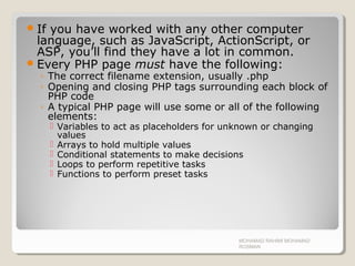 Chapter 02 php basic syntax | PPT image.