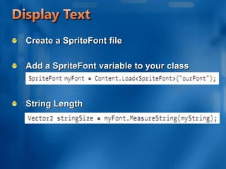 Chapter 02 sprite and texture | PPTX
