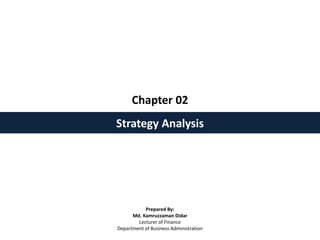 Chapter 02
Strategy Analysis
Prepared By:
Md. Kamruzzaman Didar
Lecturer of Finance
Department of Business Administration
 