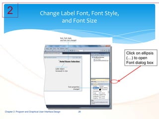 Chapter 2 — Program and Graphical User Interface Design | PPTX
