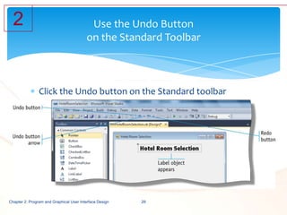 Chapter 2 — Program and Graphical User Interface Design | PPTX