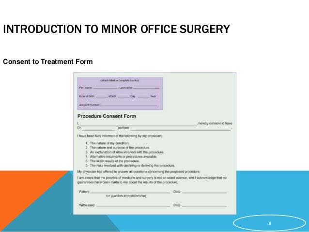chapter 025 ppt office procedure consent form