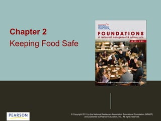 © Copyright 2011 by the National Restaurant Association Educational Foundation (NRAEF)
and published by Pearson Education, Inc. All rights reserved.
Chapter 2
Keeping Food Safe
 