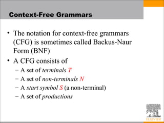 Comprehensive Overview of Programming Language Syntax and Parsing ...