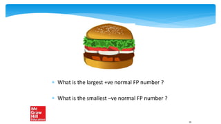  What is the largest +ve normal FP number ?
 What is the smallest –ve normal FP number ?
59
 