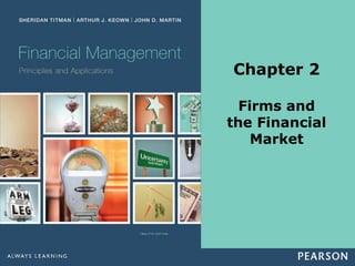 Chapter 2
Firms and
the Financial
Market
 