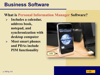 Font style adds emphasis to a font such as bold, italic, and underlinep. 141 Fig. 3-7