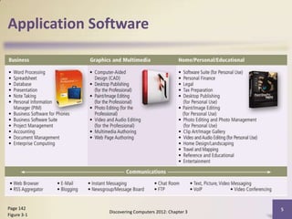 Application Software




Page 142                                              5
              Discovering Computers 2012: Chapter 3
Figure 3-1
 
